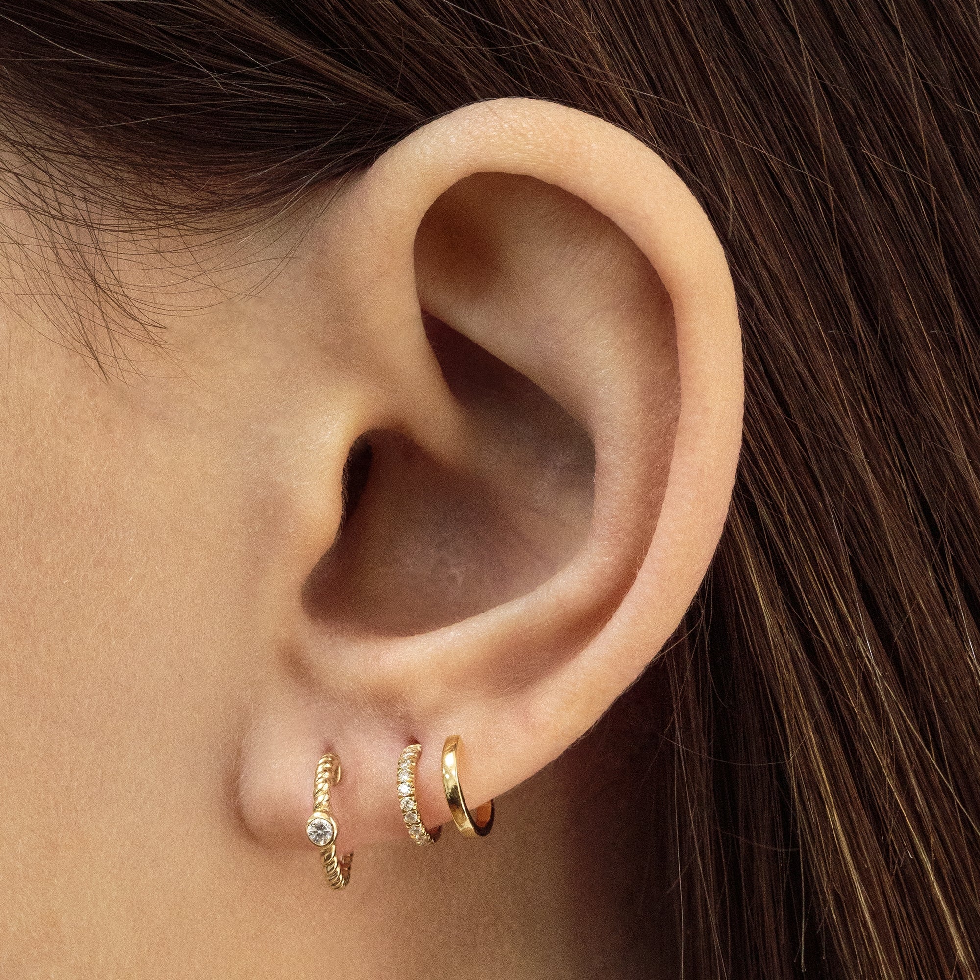 Pendiente Twist (unidad) - Blanca Jewels