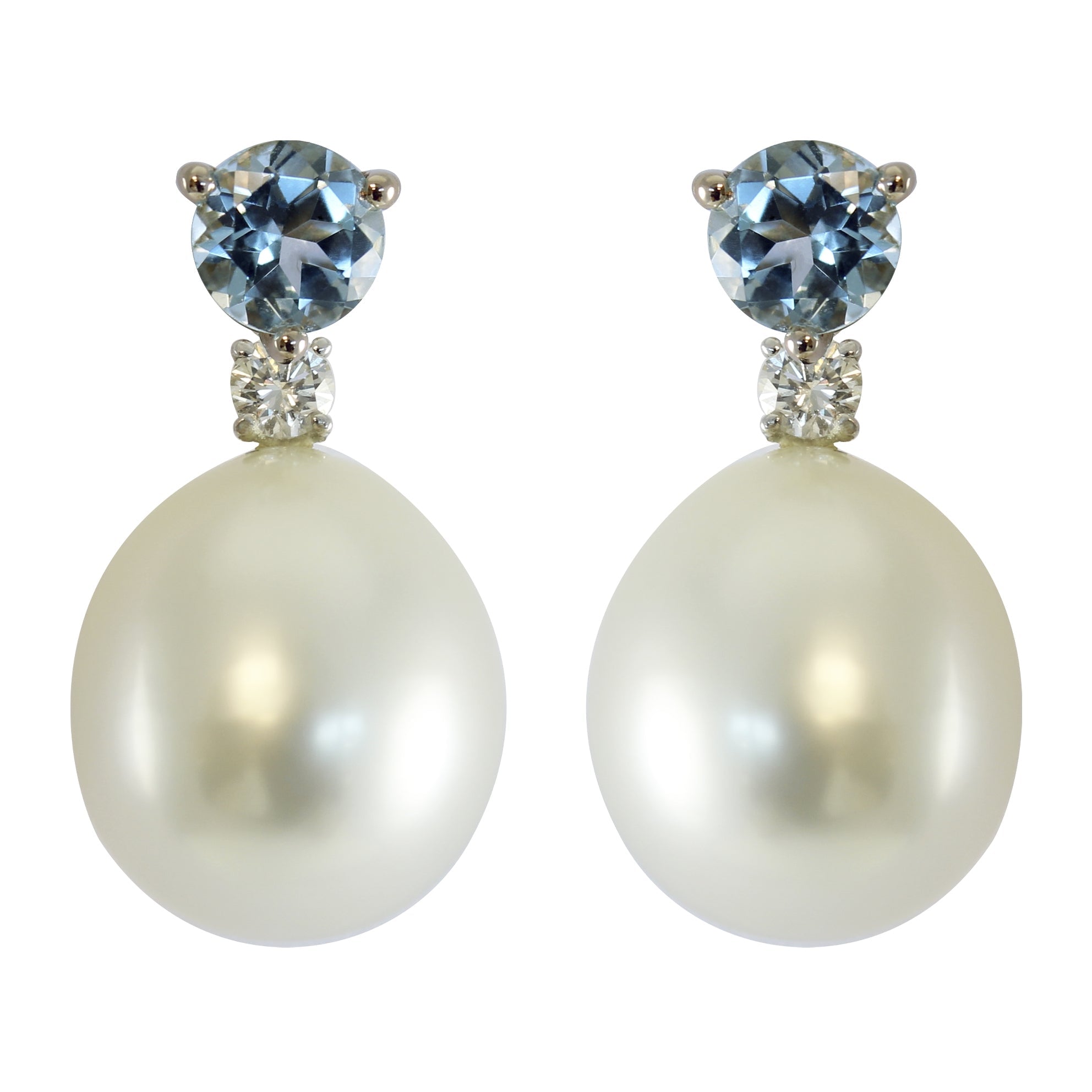 Pendientes Botón Perla (desmontables) - Blanca Jewels
