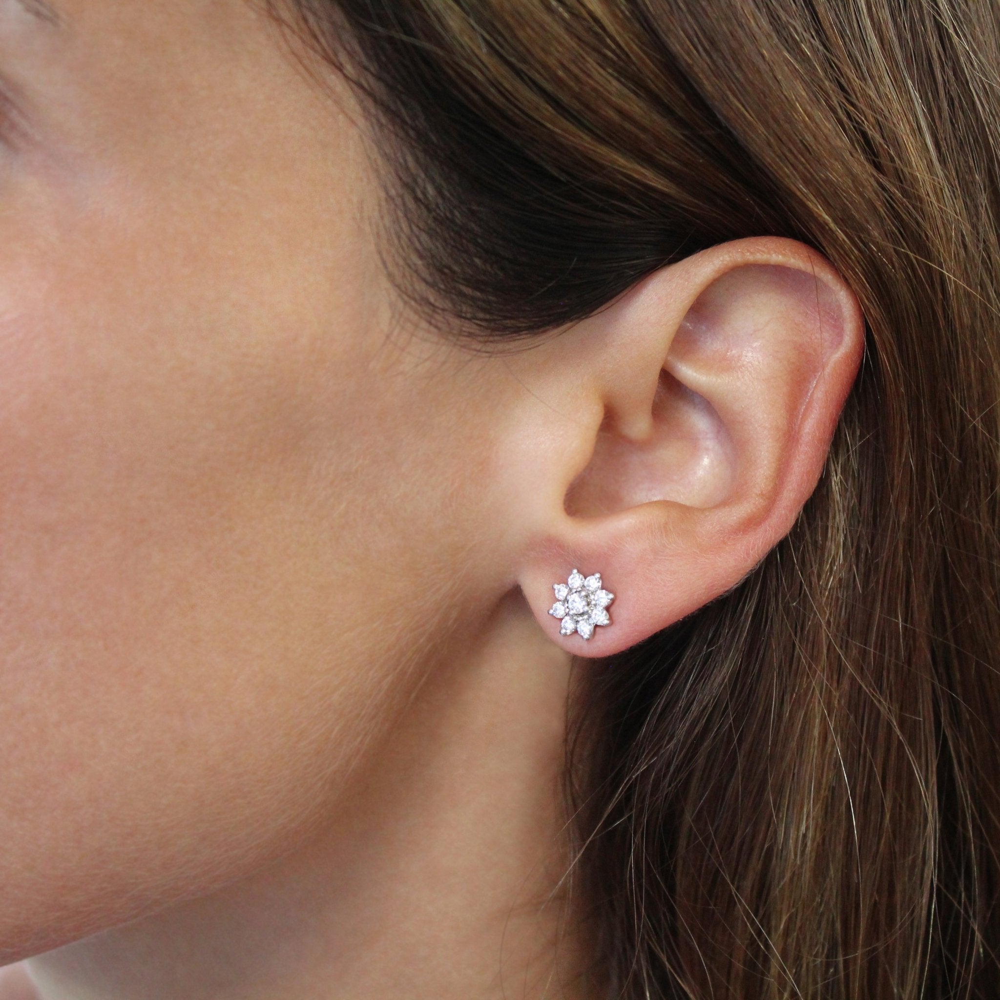 Pendientes Flor - Blanca Jewels