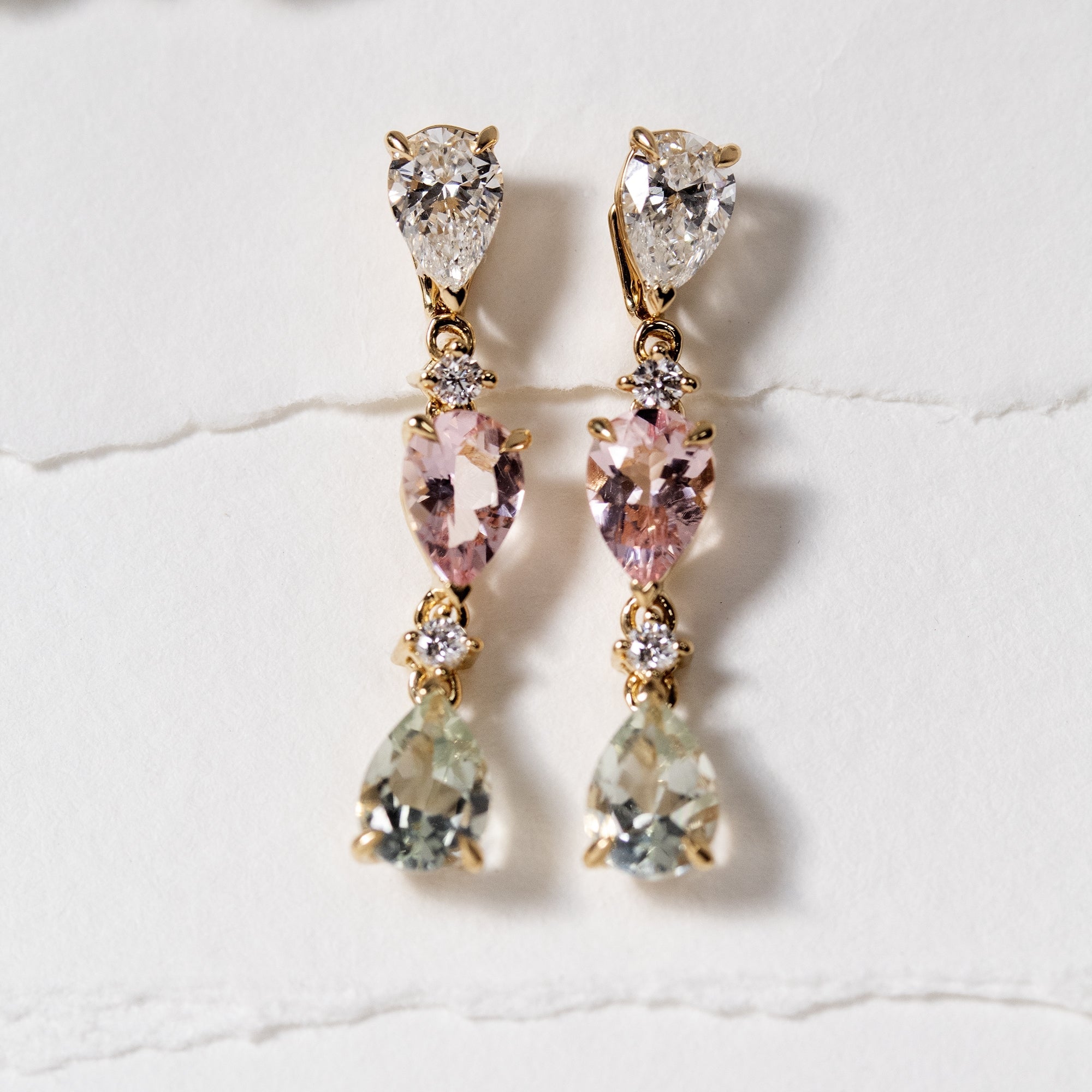 Pendientes Rabat Diamante extraibles - Blanca Jewels