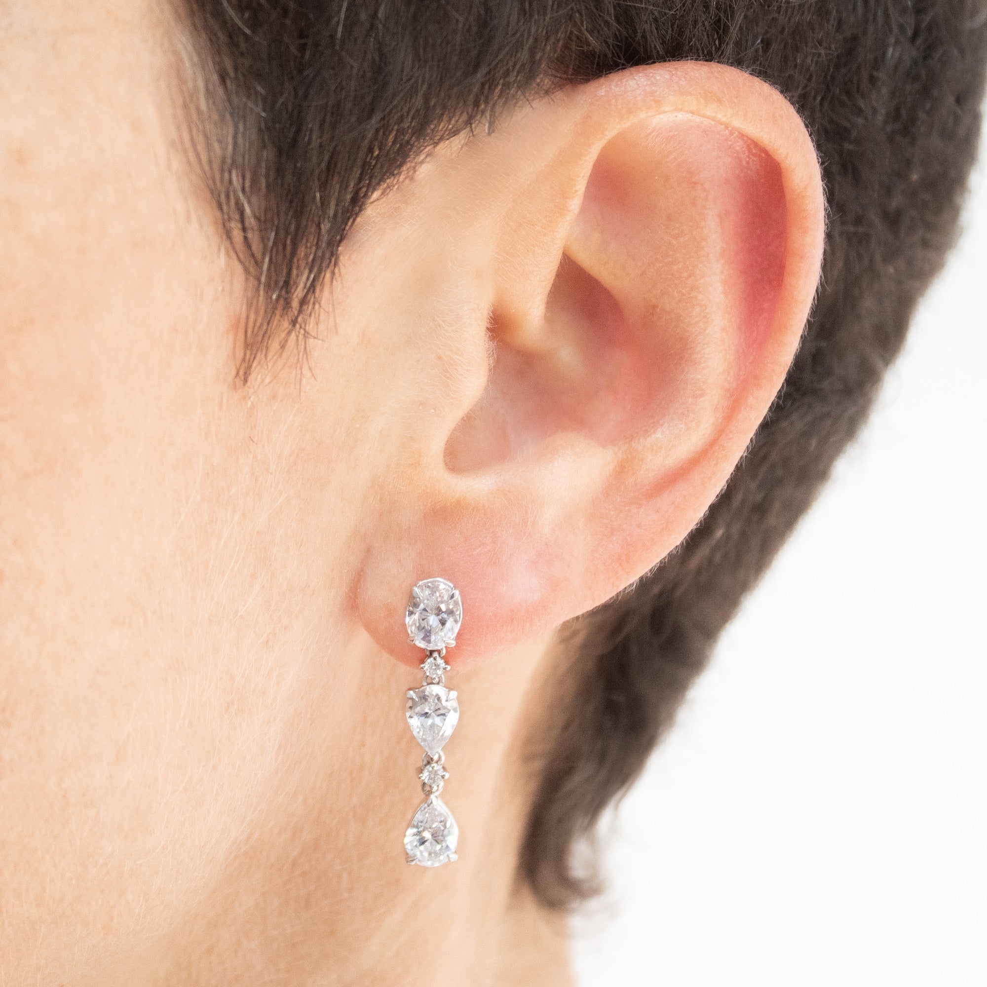 Pendientes Rabat Topacio Blanco - Blanca Jewels