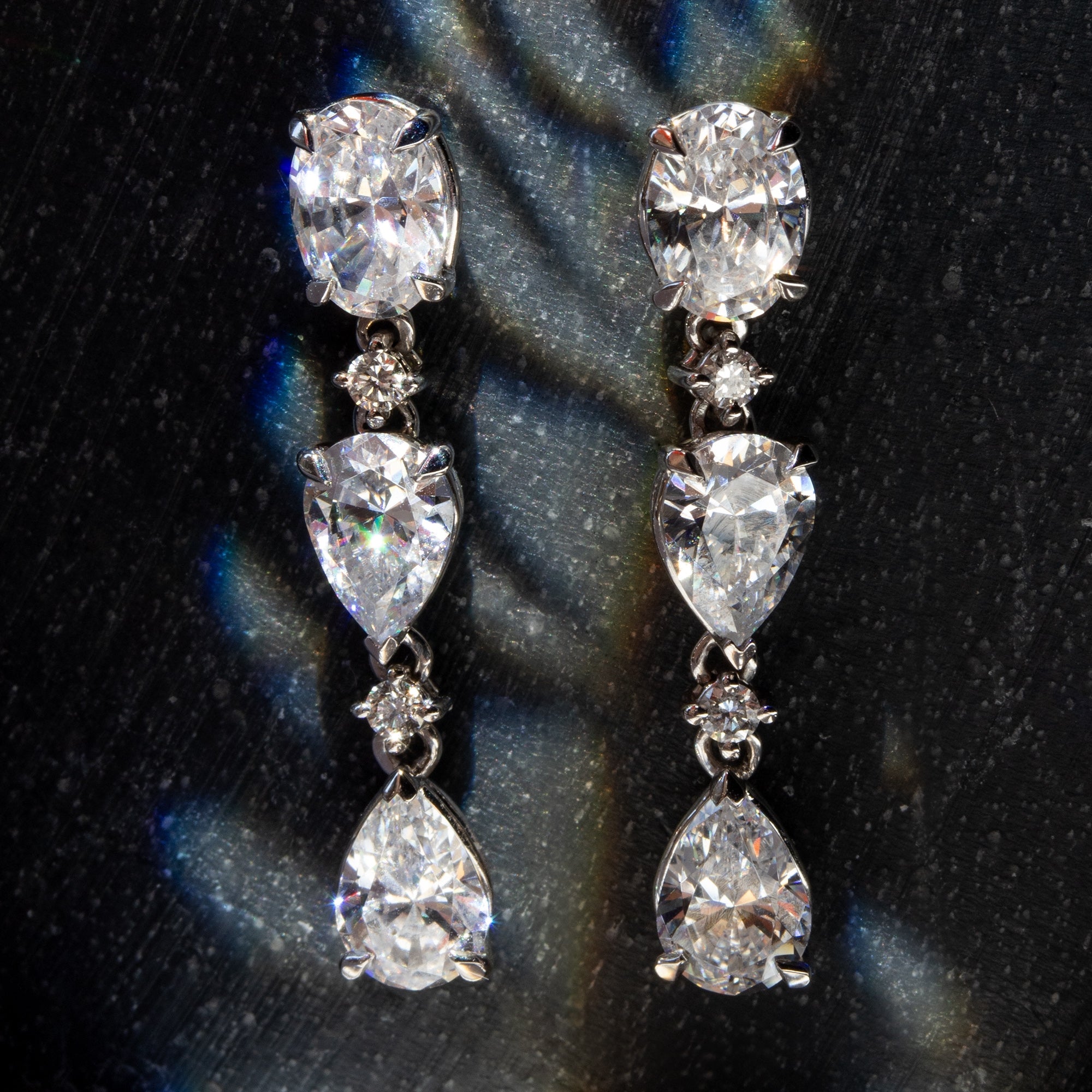 Pendientes Rabat Topacio Blanco - Blanca Jewels