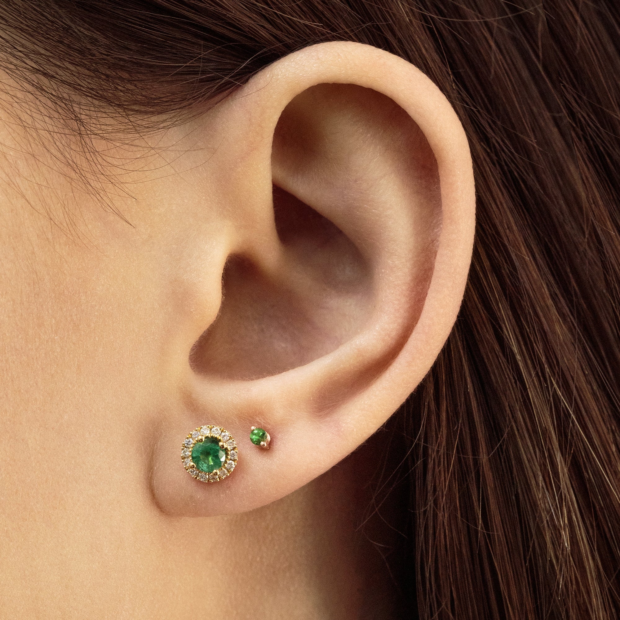 Pendientes Rosetón Diamantes - Blanca Jewels