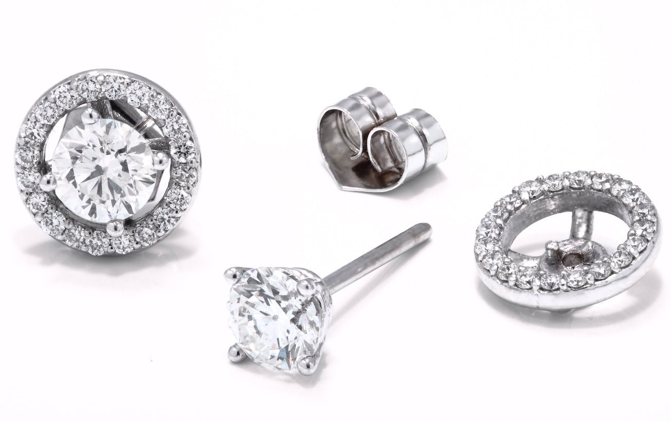 Pendientes Rosetones Boda (desmontables) - Blanca Jewels