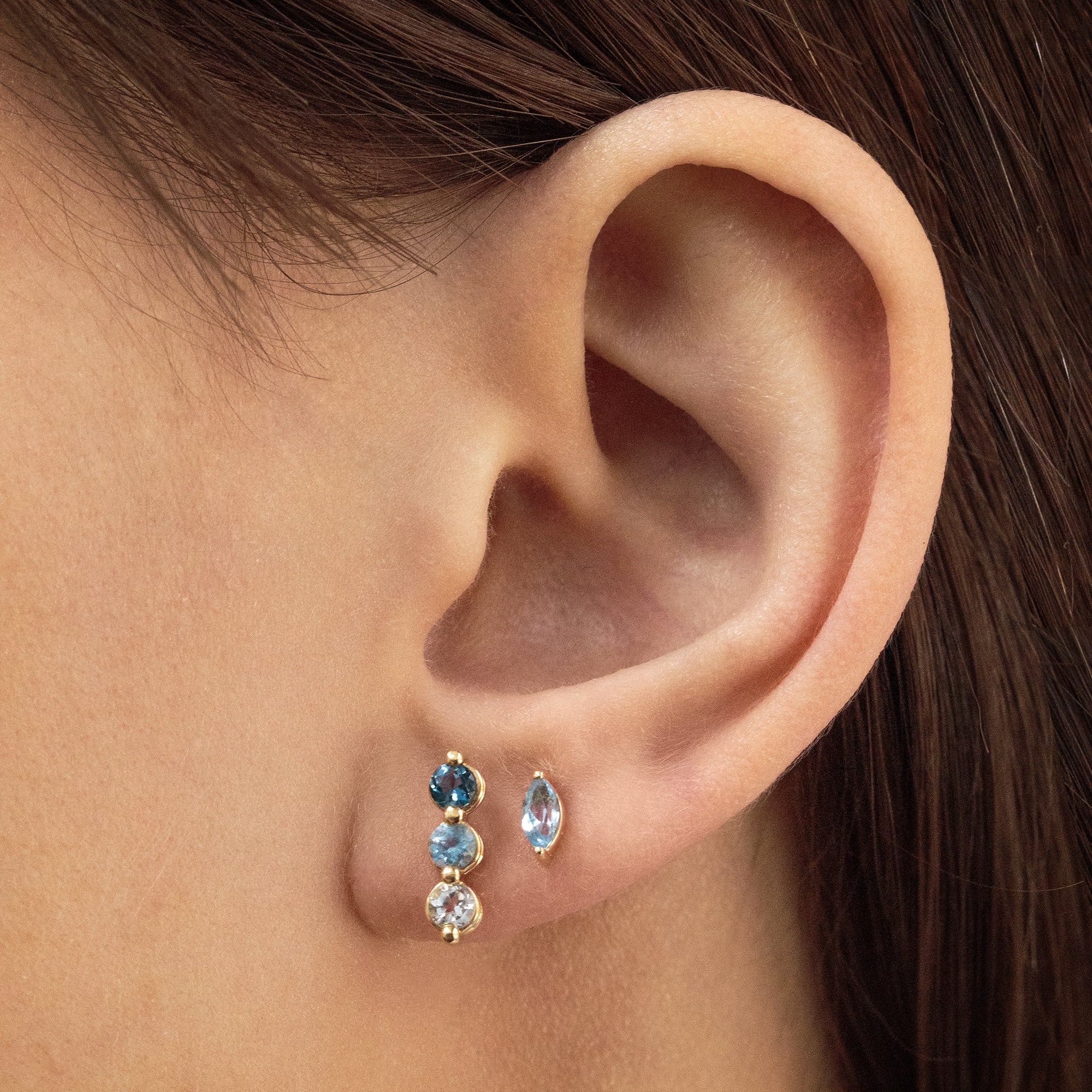 Pendientes Tricolor - Blanca Jewels