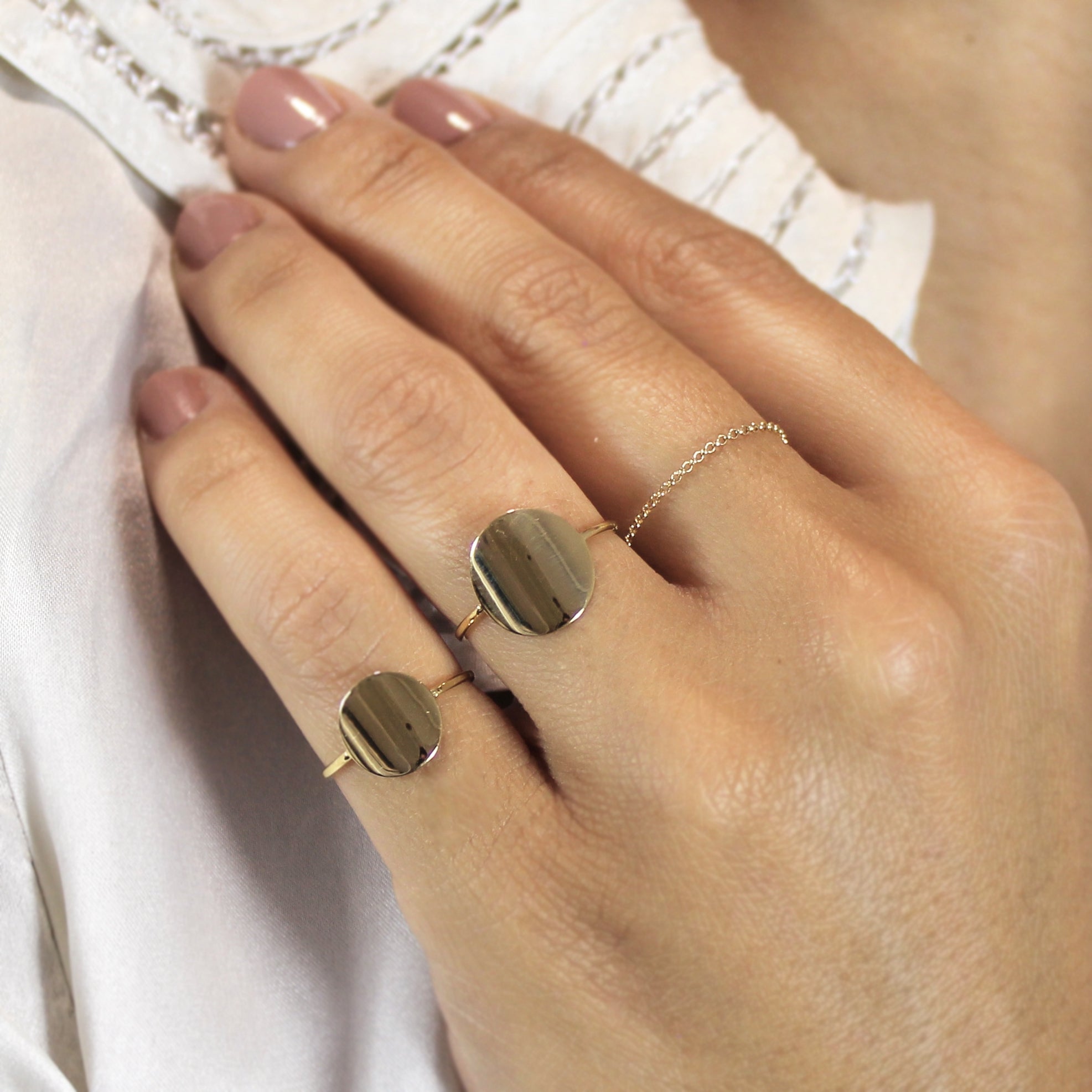 Sello medalla circular - Blanca Jewels