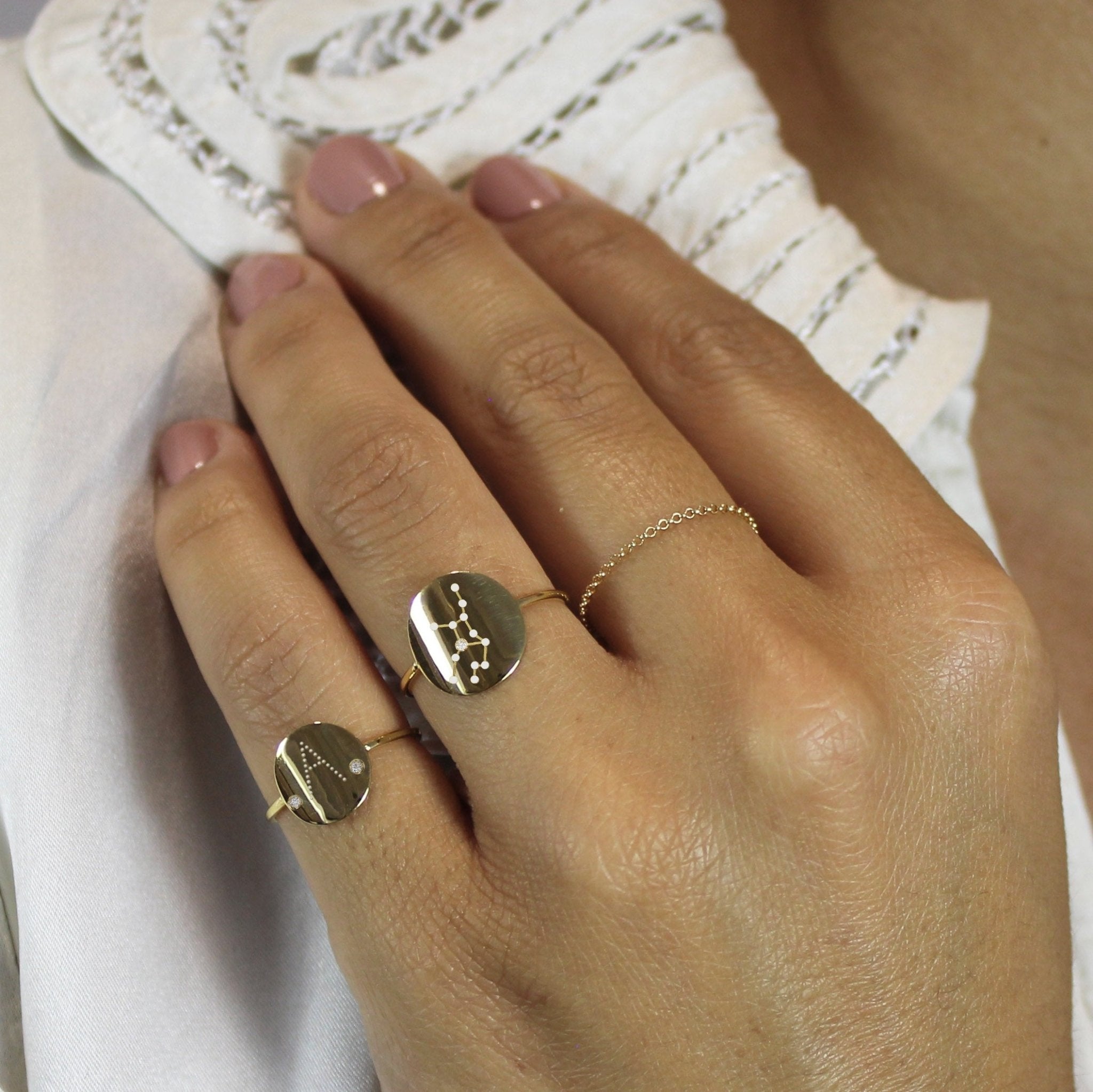 Sello medalla Constelación - Blanca Jewels