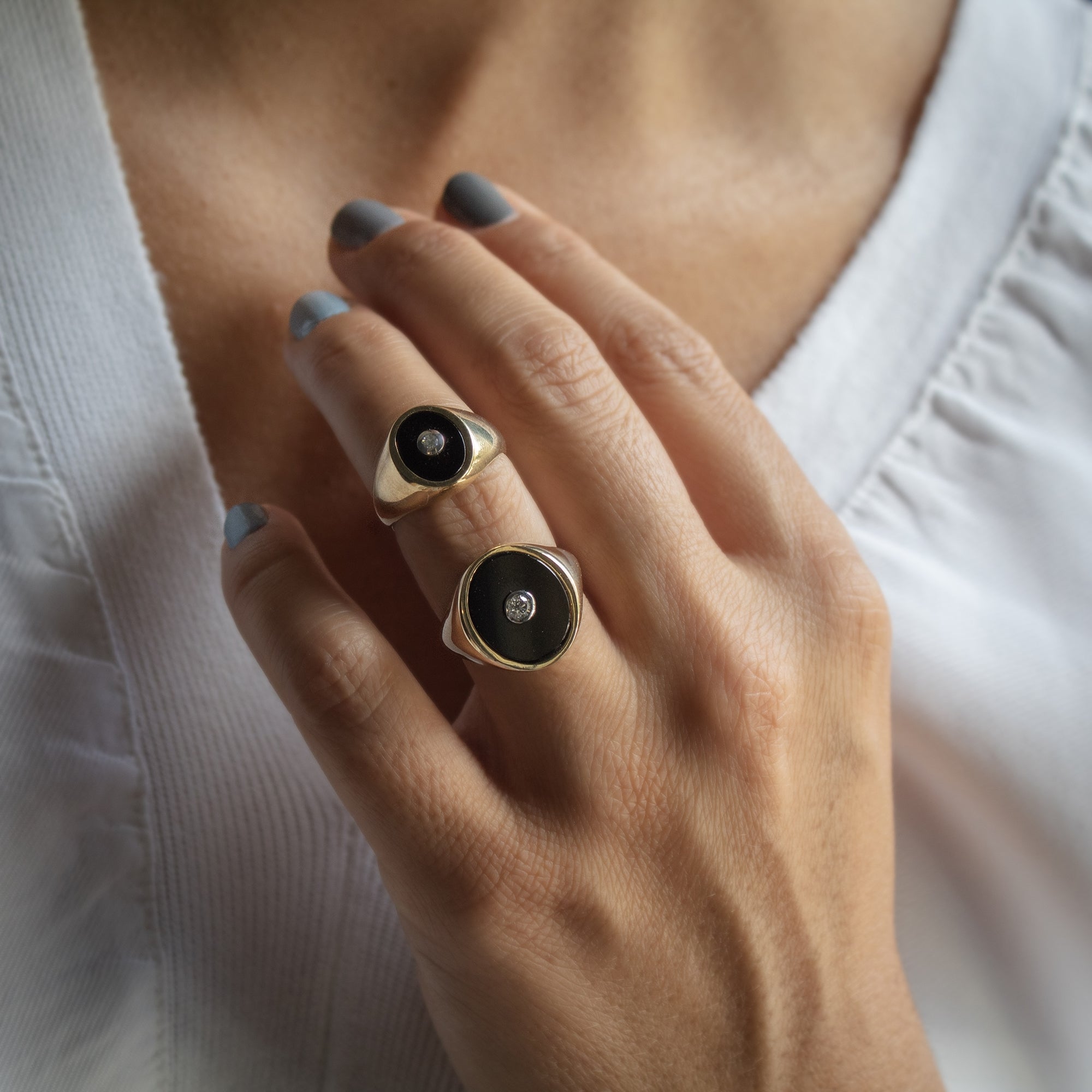 Sello Oval Ónix - Blanca Jewels