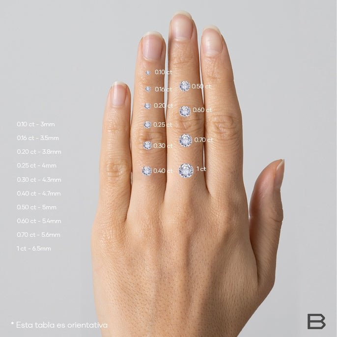 Solitario Irene - Blanca Jewels