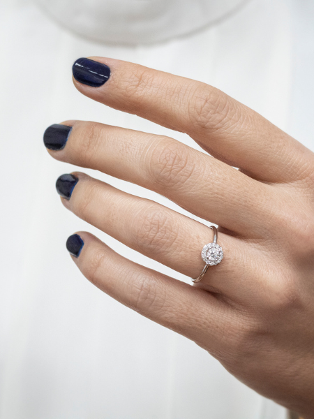 Bague Rosette Diamant