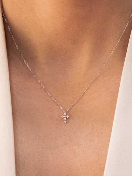 Gargantilla Cruz Diamantes