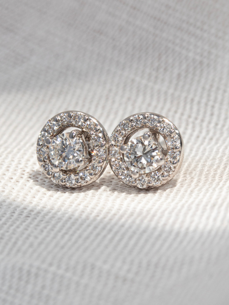 Pendientes Rosetones Boda (desmontables)