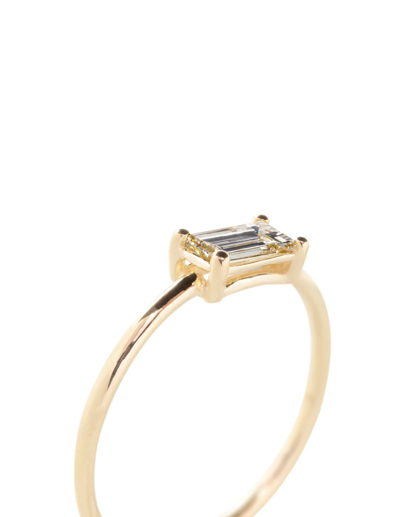 Anillo Baguette Diamante Maxi