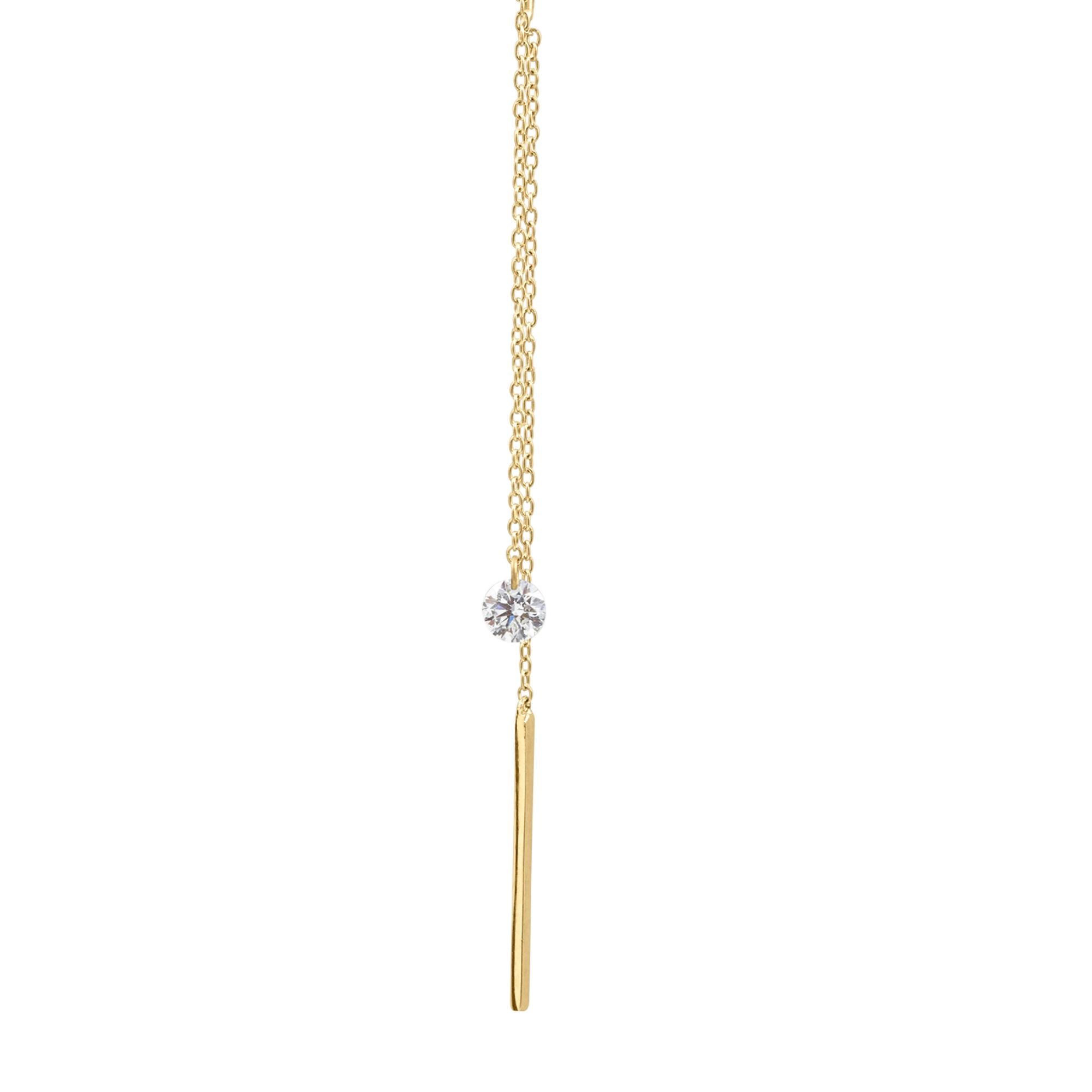 Orecchino con diamante traforato (unità)