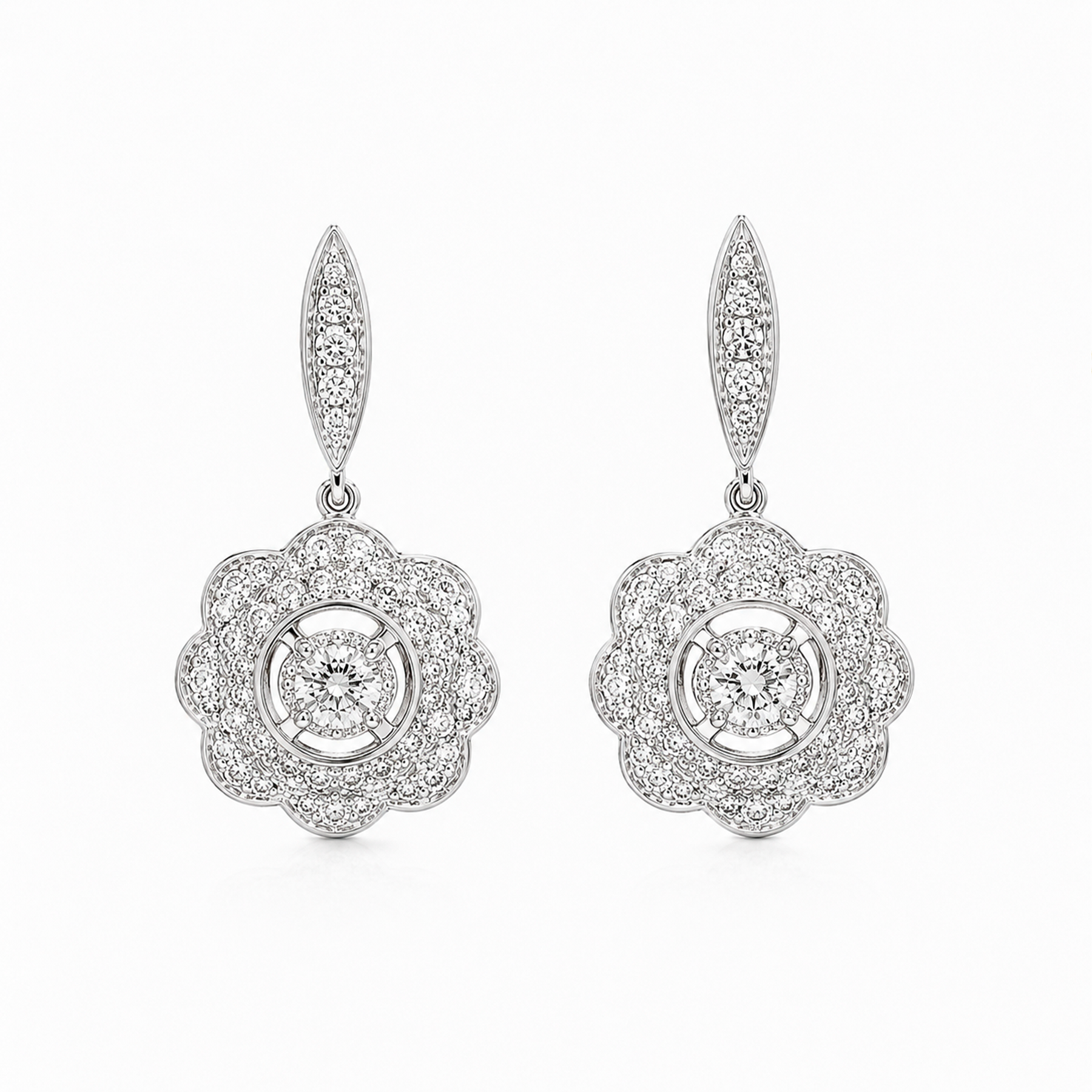 **Pendientes Rosetones Vintage
