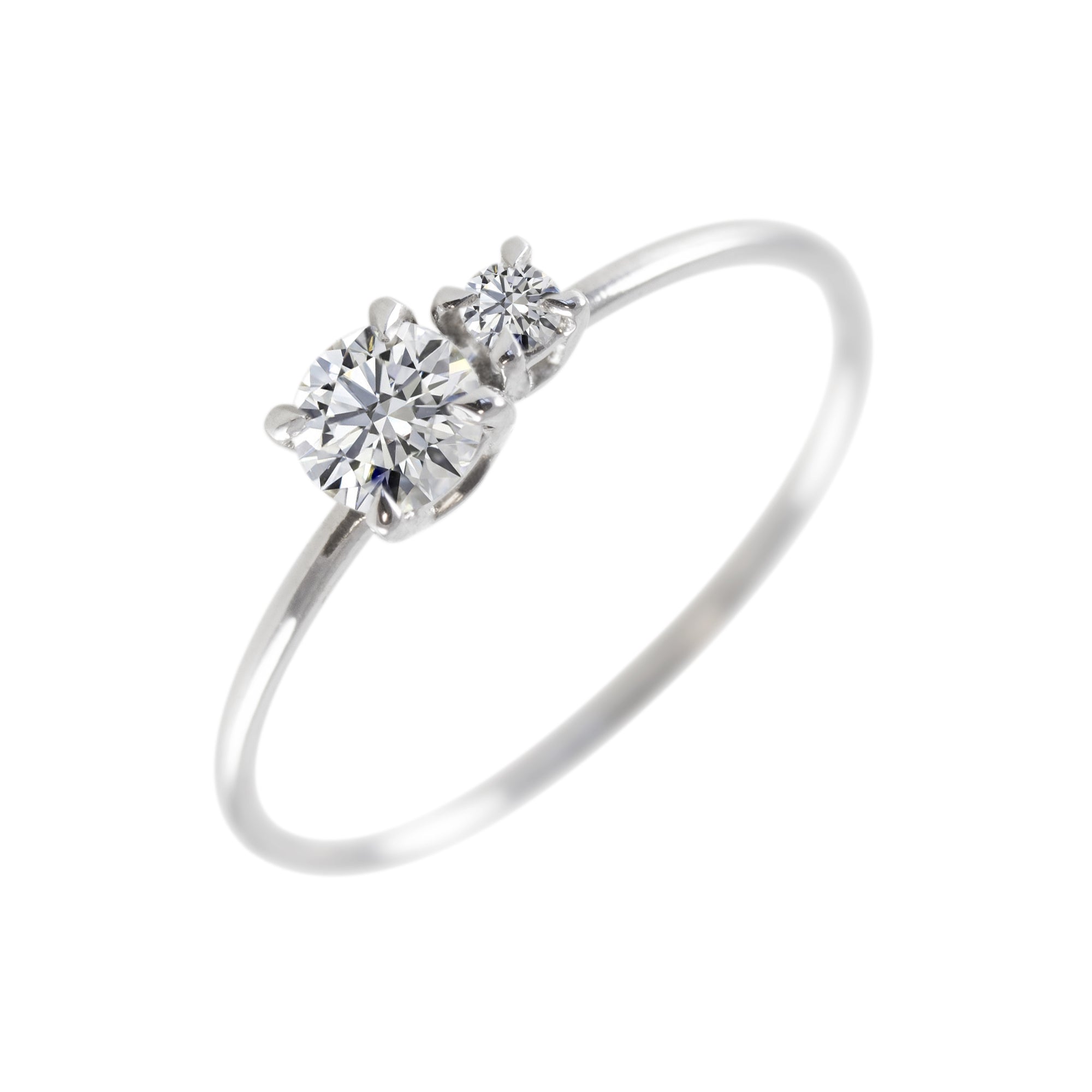 Anillo Dúo Diamante Personalizado - Blanca Jewels