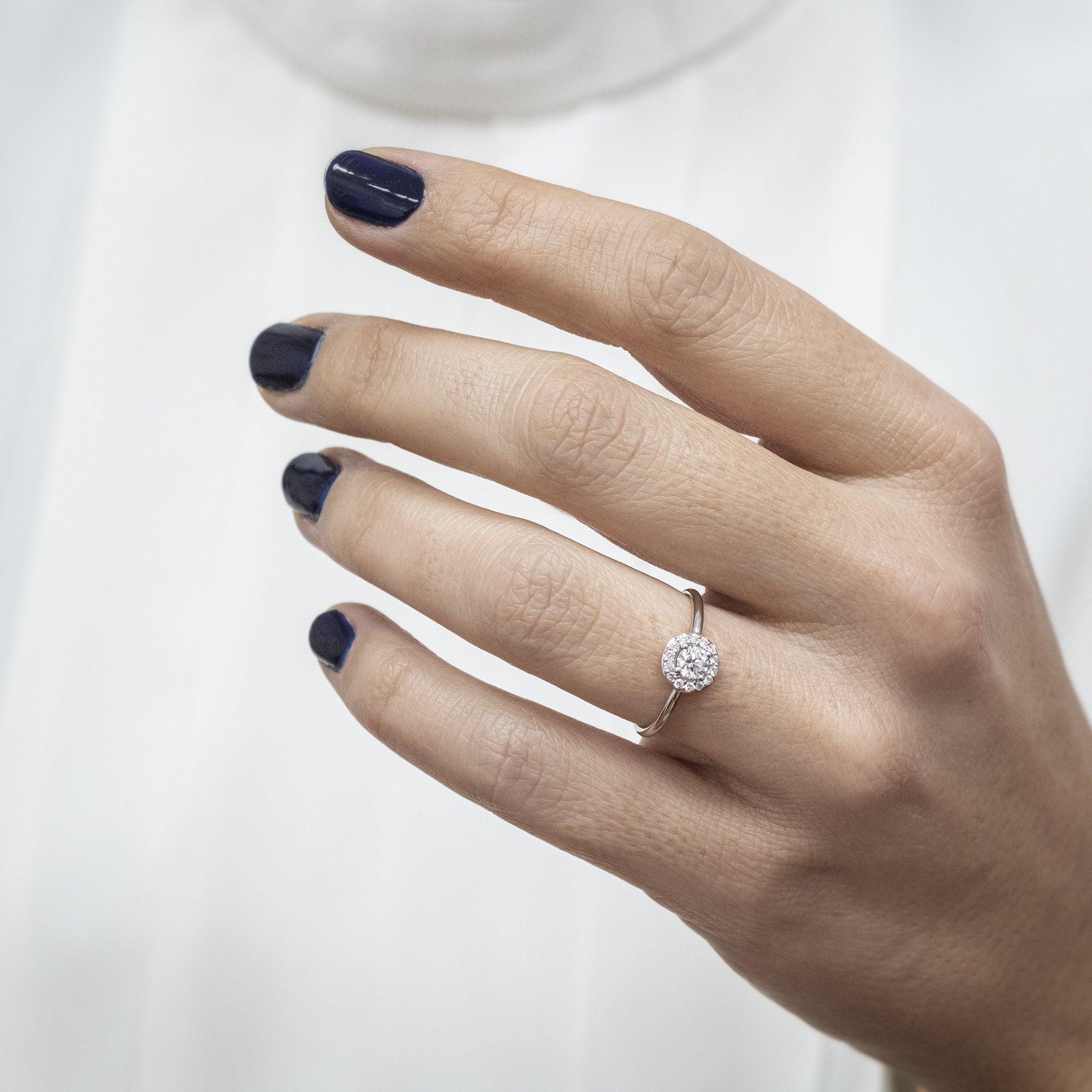 Anillo Rosetón Diamante - Blanca Jewels