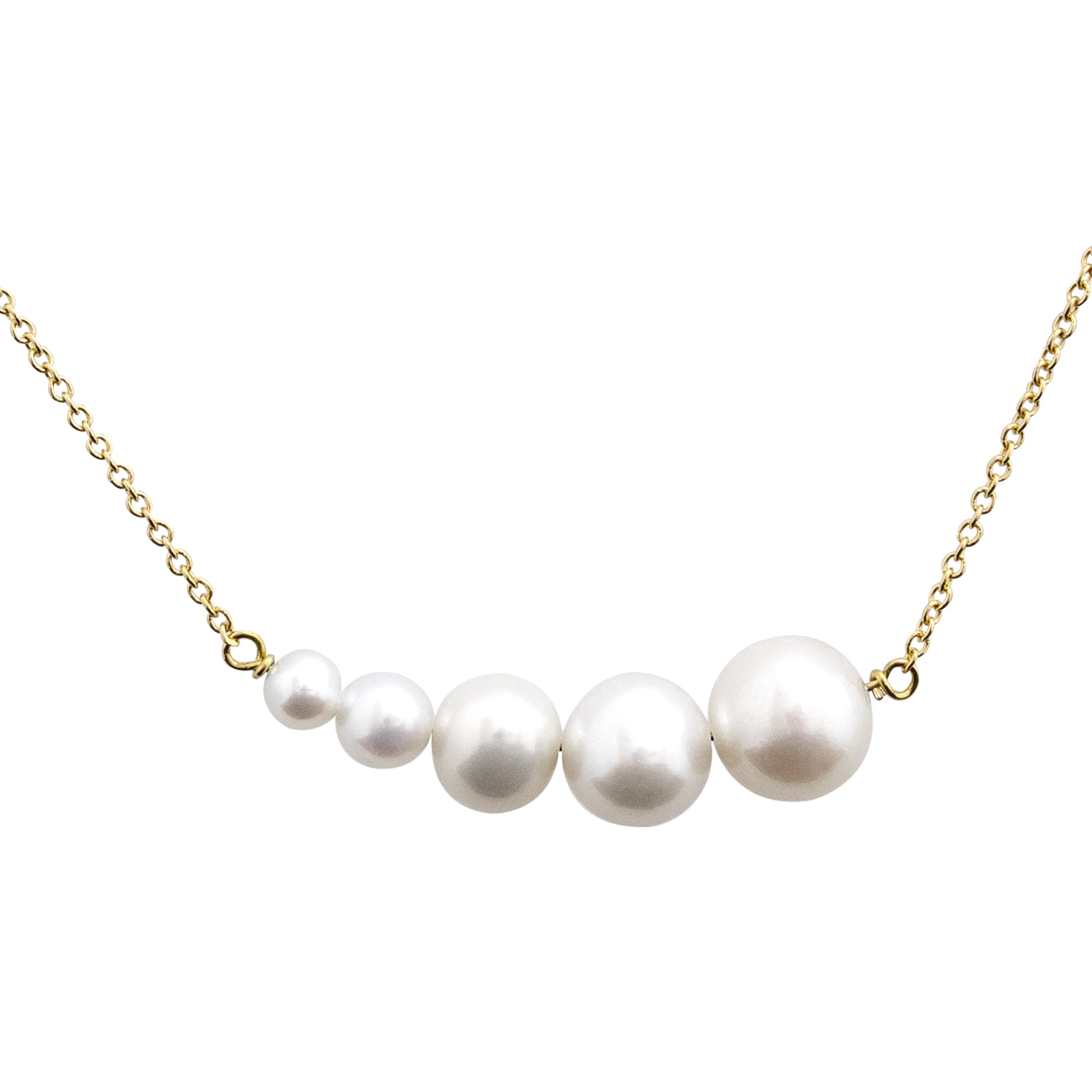 Gargantilla 5 Perlas Degradé - Blanca Jewels
