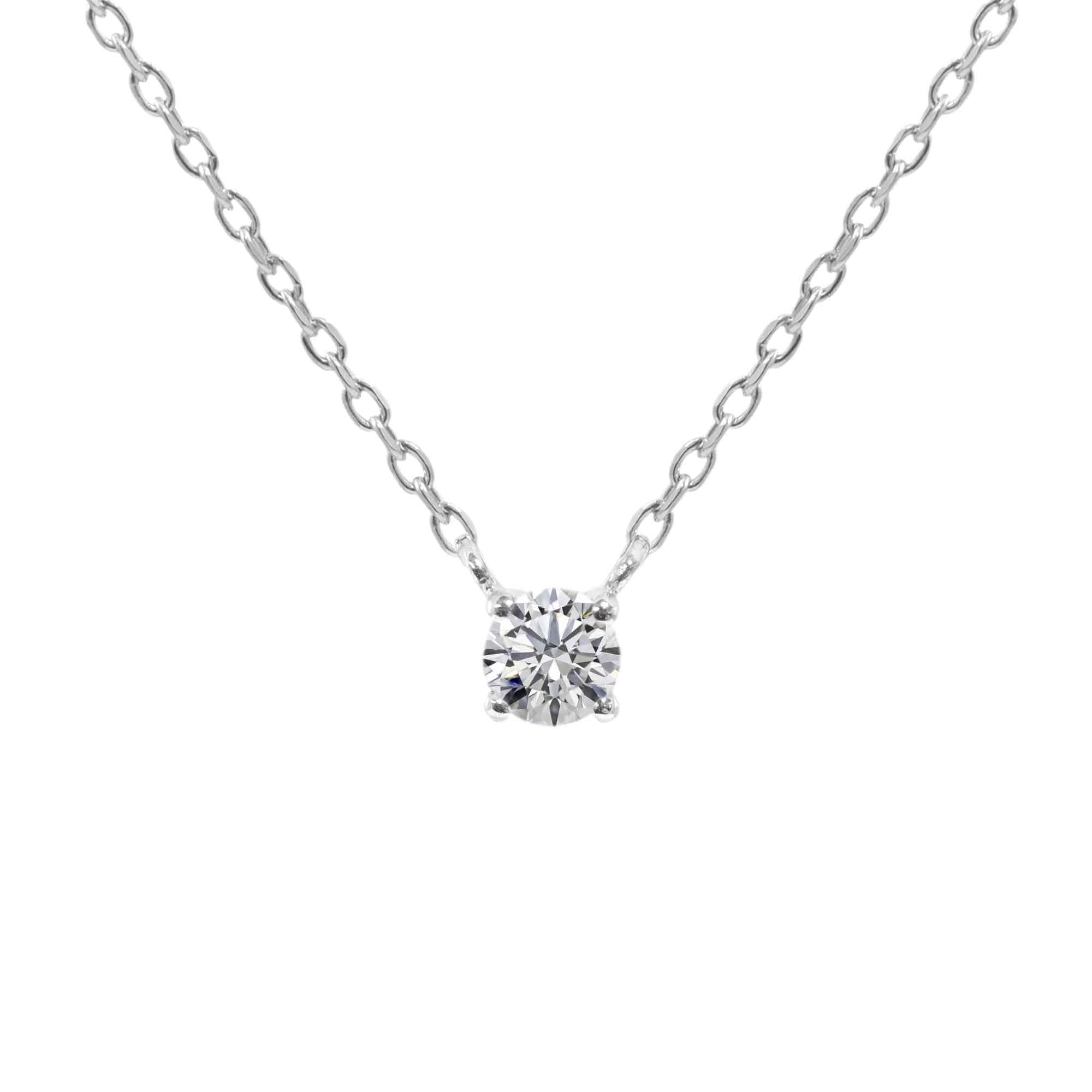 Gargantilla Diamante (4 grapas) Personalizada - Blanca Jewels