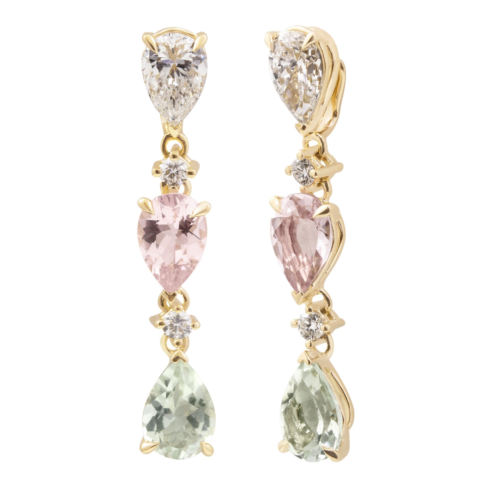 Pendientes Rabat Diamante extraibles - Blanca Jewels